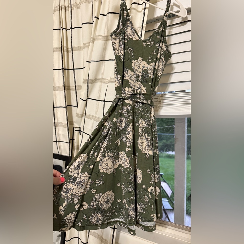 Floral Green Dress